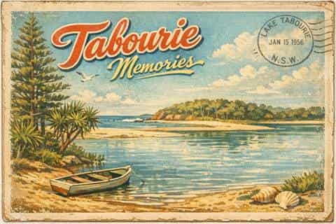 Tabourie Memories Old Lake Tabourie Post Card 