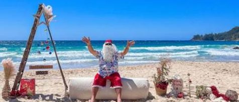 Christmas Santa photos Narrawallee Beach